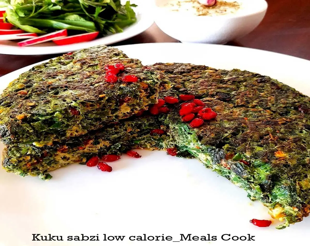 kuku sabzi Iranian low calorie food