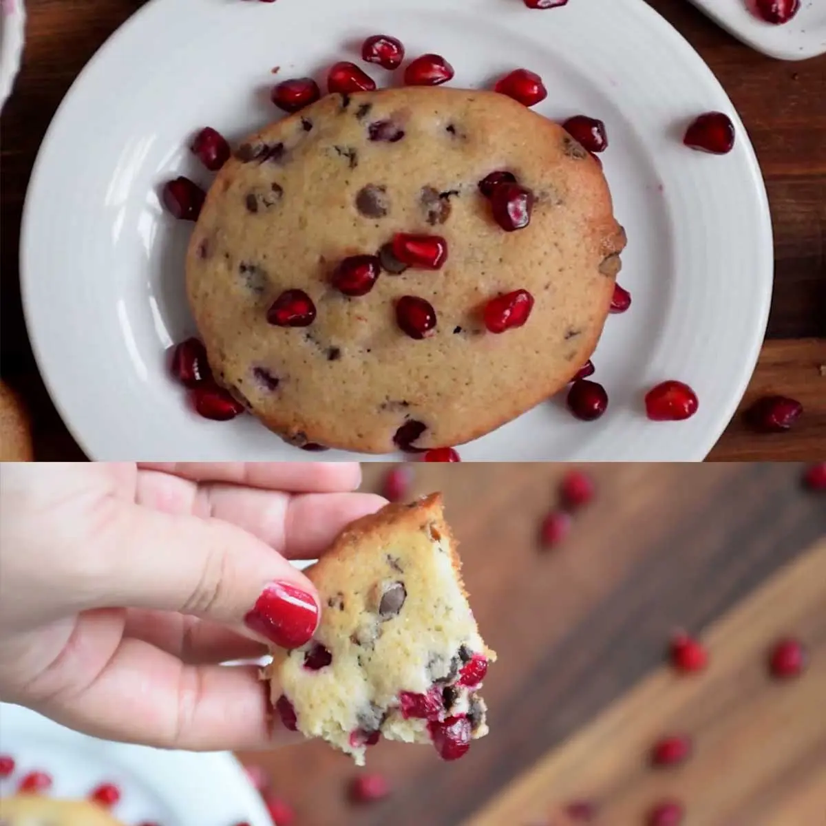 pomegranate cookies is ready