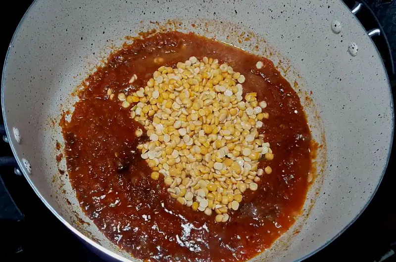 add yellow split peas