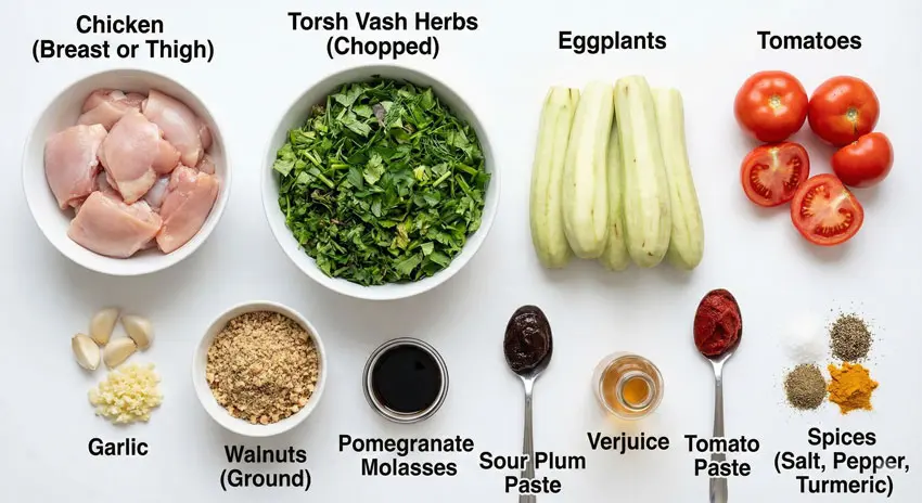ingredient torshe vash